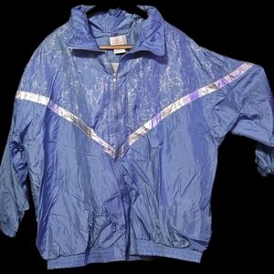 Roaman's Blue Track Suit with Silver Accents